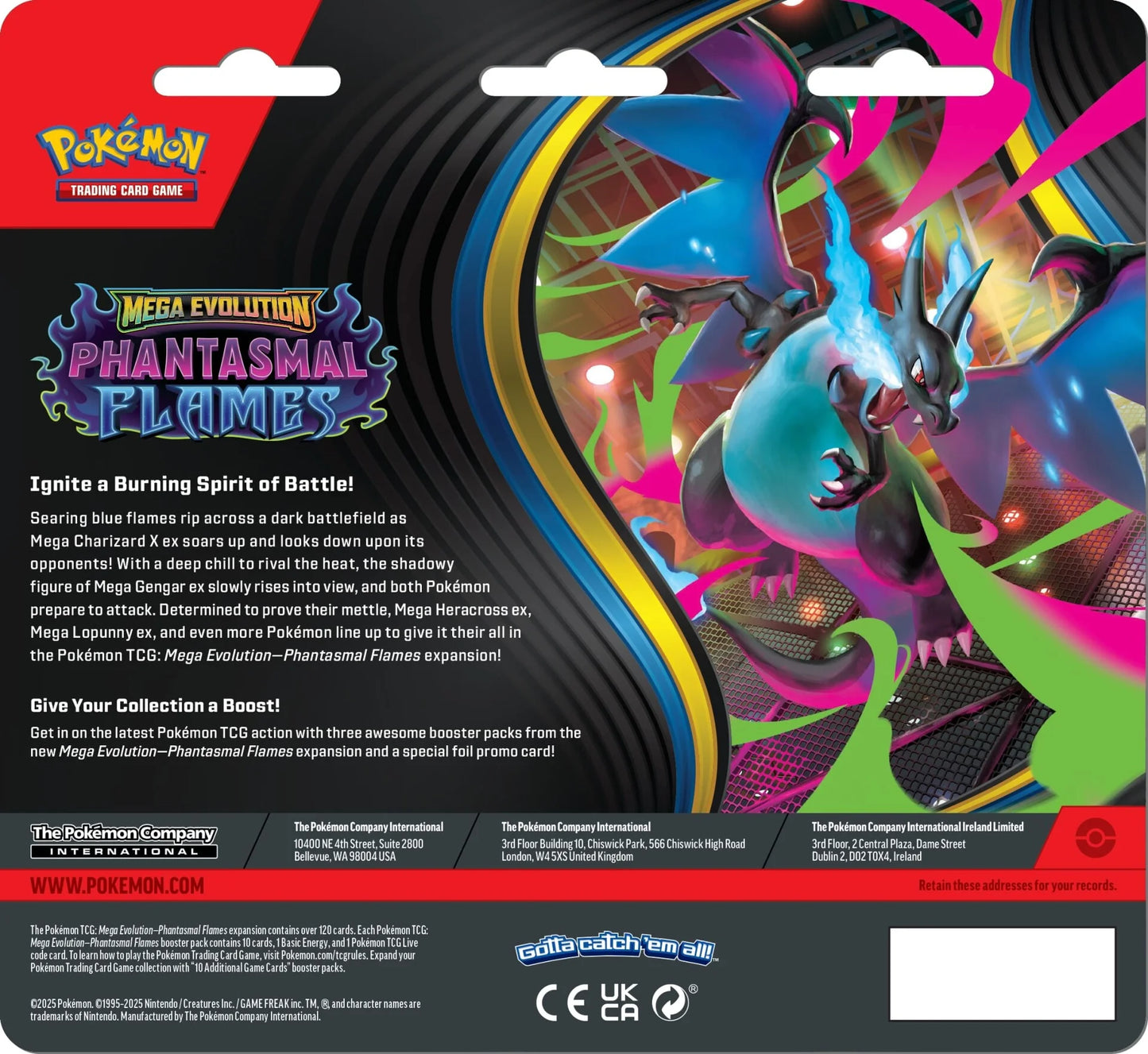Pokemon TCG: Mega Evolution - Phantasmal Flames - 3-pack Blister - Sneasel