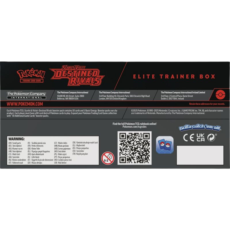 Pokémon TCG: Scarlet & Violet - Destined Rivals Elite Trainer Box