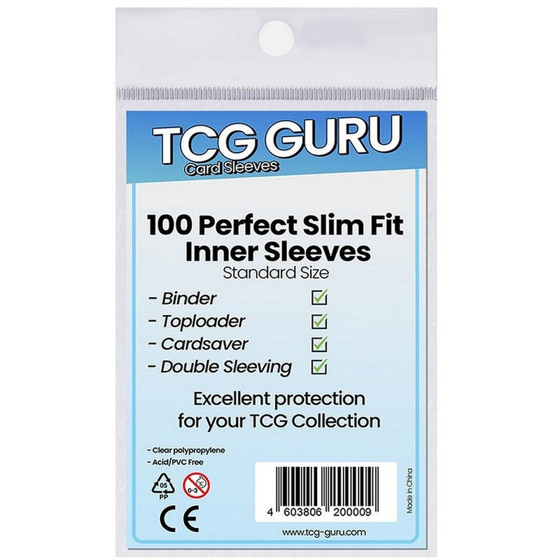 TCG GURU Perfect Slim Fit Inner Sleeves (100 pcs) – Card Horizon
