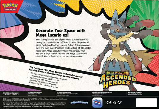 Ascended Heroes: Kolekcja plakatów premium Mega Lucario