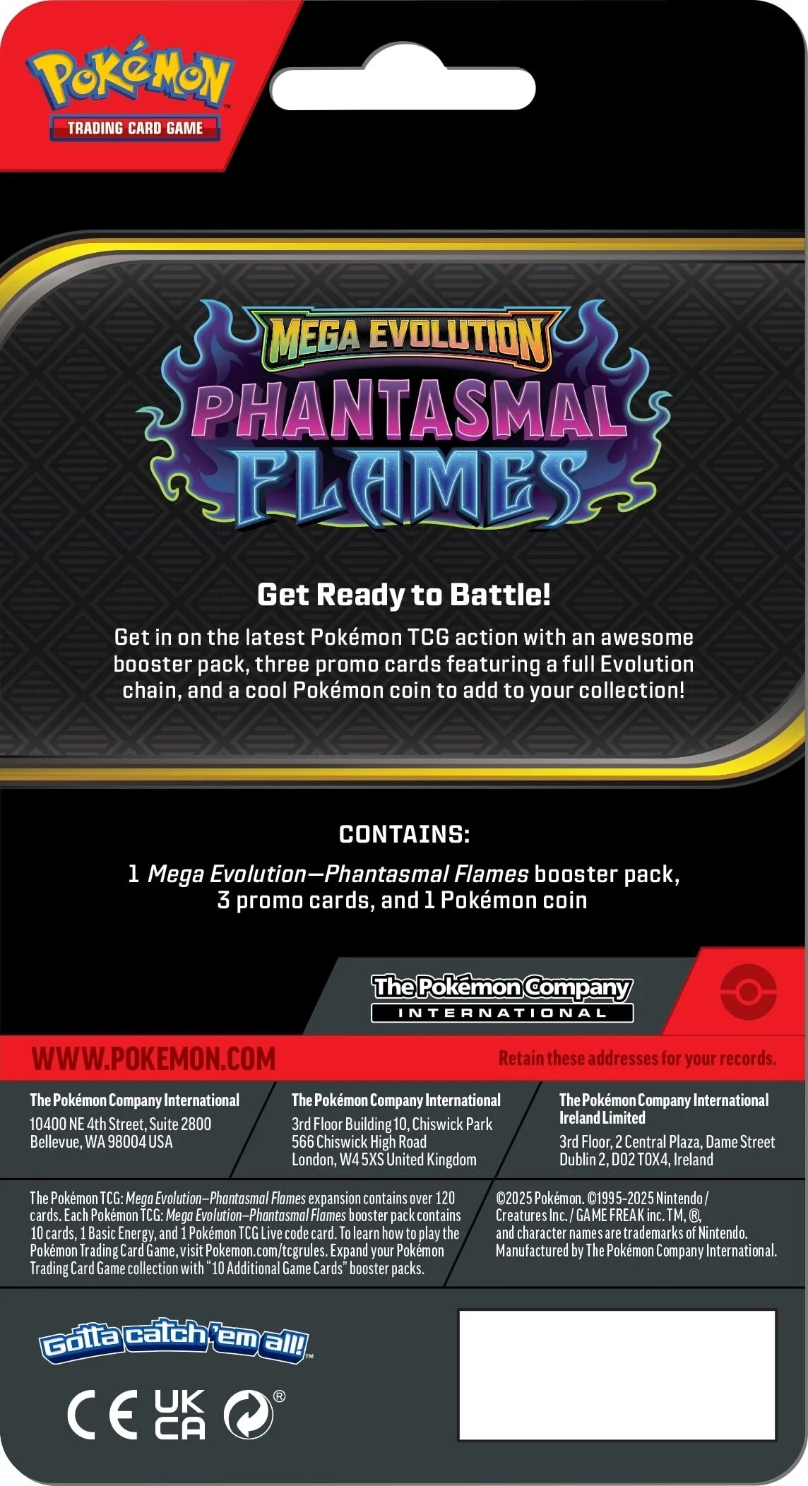 Pokemon TCG: Mega Evolution - Phantasmal Flames - Checklane Blister - Blaziken