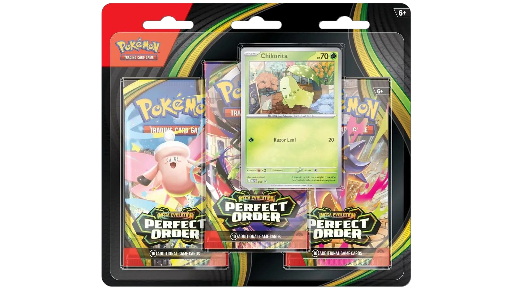 Pokemon TCG: Mega Evolution - Perfect Order - 3-pack Blister