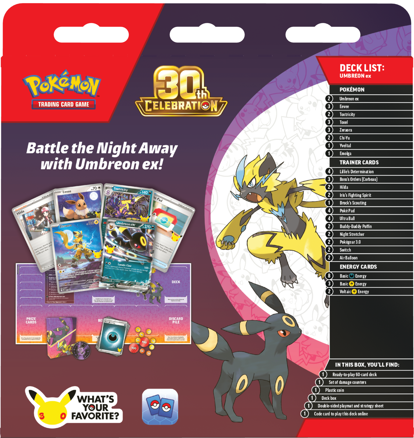 Pokemon TCG: 30th Celebration: Battle Deck - Umbreon Ex