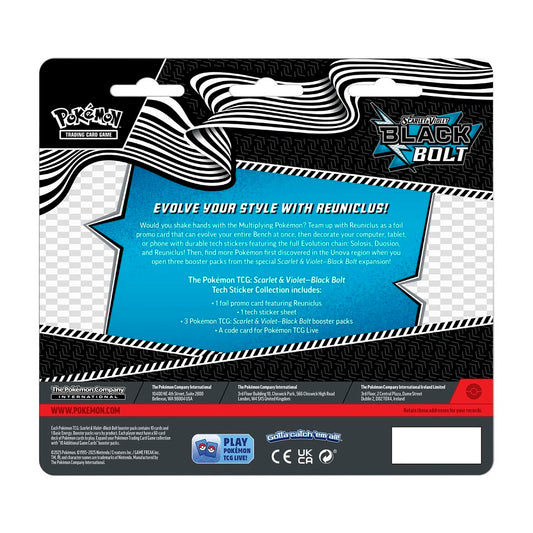Pokémon TCG: Scarlet & Violet - Black Bolt - Kolekcja naklejek Reuniclus Tech