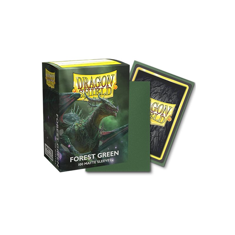 Dragon Shield - Matte Sleeves - Forest Green (100)