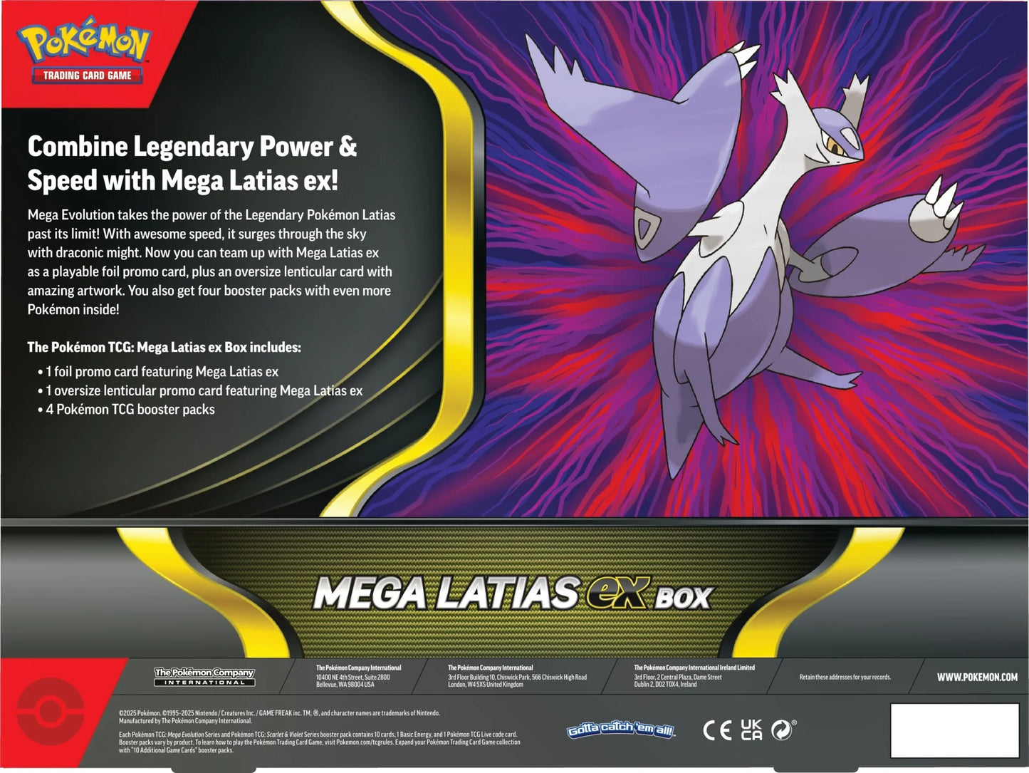 Pokemon TCG: Mega Latias z pudełka