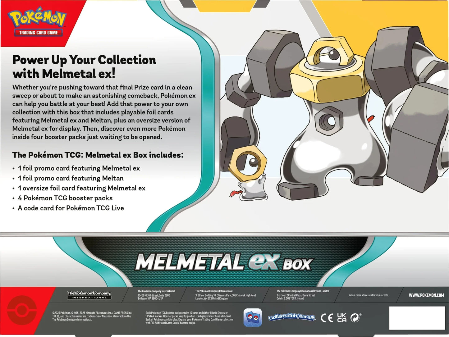 Pokemon TCG Melmetal ex Box