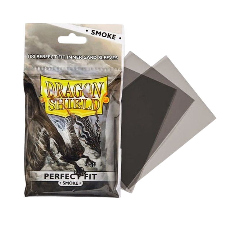 Dragon Shield Standard Perfect Fit Sleeves - Smoke (100 Sleeves)