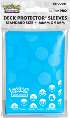 Pokémon TCG: Ultra Pro Deck Protector Sleeves, Water (65 pcs)