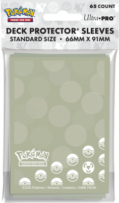 Pokémon TCG: Ultra Pro Deck Protector Sleeves, Metal (65 pcs)