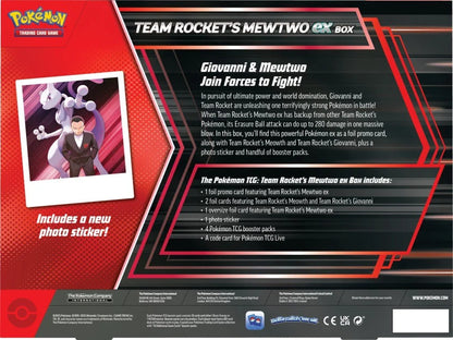 Pokemon TCG: Team Rocket's Mewtwo ex Box