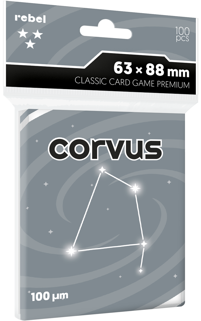 Koszulki na karty Rebel Corvus Premium (63 × 88 mm)