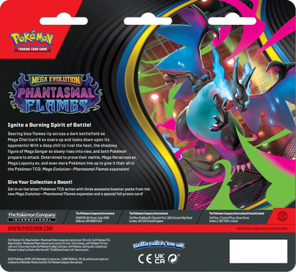 Pokemon TCG: Mega Evolution - Phantasmal Flames - 3-pack Blister - Sneasel