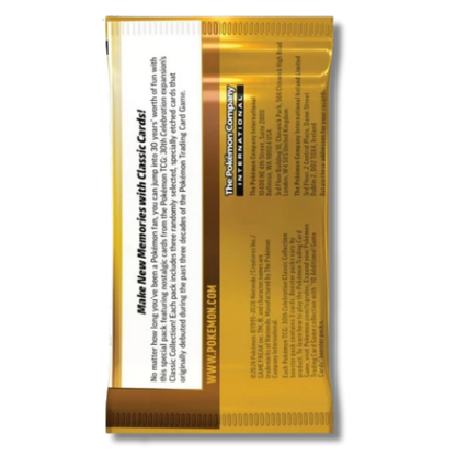 Pokemon TCG: 30th Celebration Classic Collection Booster Pack (3 Cards)