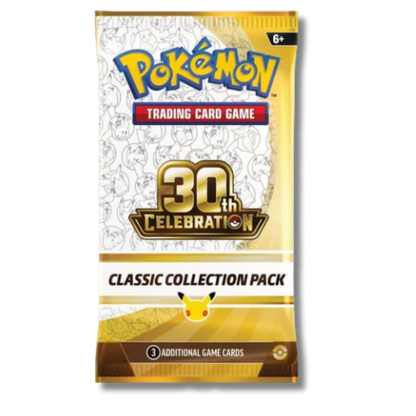 Pokemon TCG: 30th Celebration Classic Collection Booster Pack (3 Cards)
