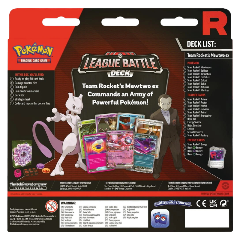Pokémon TCG: League Battle Deck - Team Rocket's Mewtwo ex