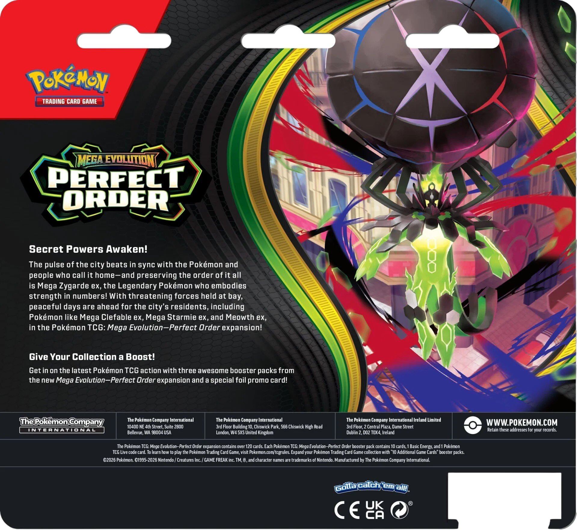 Pokemon TCG: Mega Evolution - Perfect Order - 3-pack Blister - Chikori Card Horizon Pokemon TCG: Mega Evolution - Perfect Order - 3-pack Blister - Chikori Card Horizon