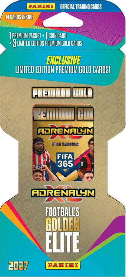 Panini FIFA 365 Adrenalyn XL 2027 TCG - Premium Gold Blister (14 Cards)