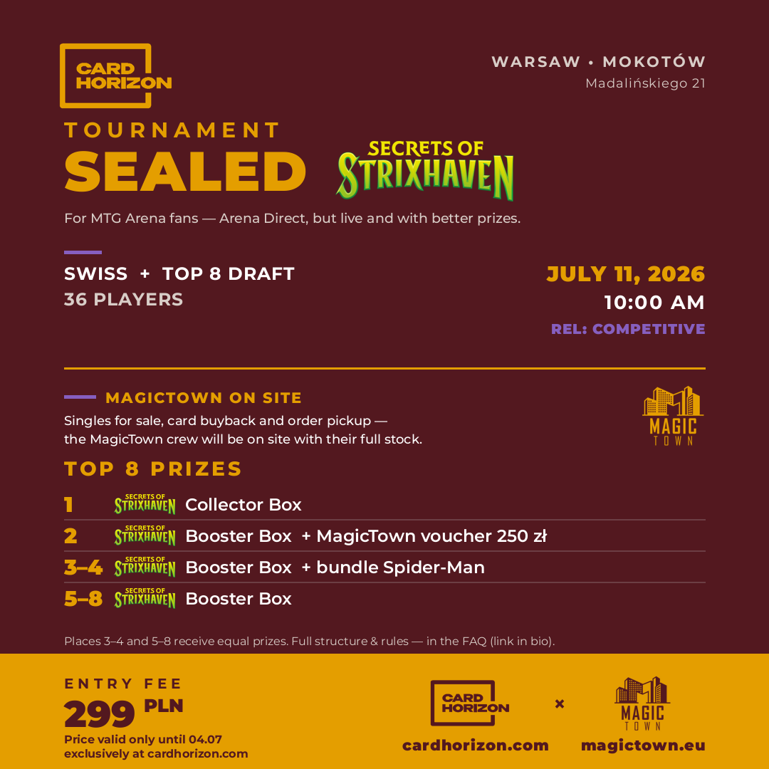 Sealed Tournament – Secrets of Strixhaven | Card Horizon × MagicTown