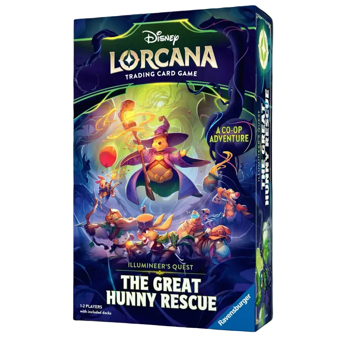 Disney Lorcana trading card game box with colorful artwork on a white background