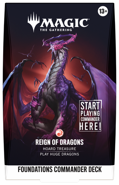 Magic The Gathering: Reality Fracture - Foundations Commander Deck "Reign Of Dragons"