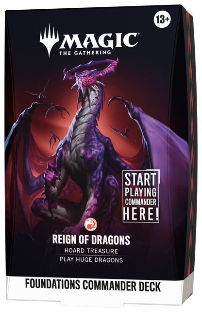 Magic The Gathering: Reality Fracture - Foundations Commander Deck "Reign Of Dragons"