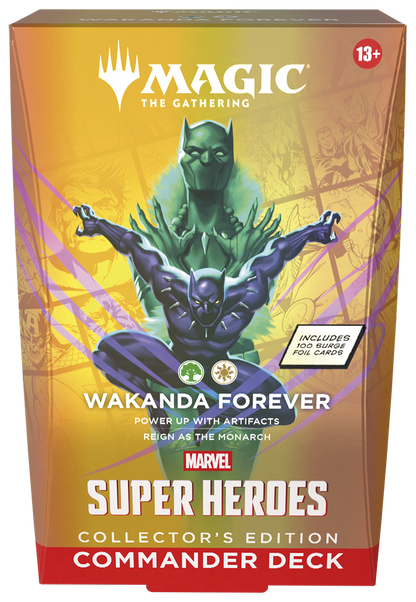 Magic the Gathering: Marvel Super Heroes Commander Deck - Wakanda Forever - Collector's Edition