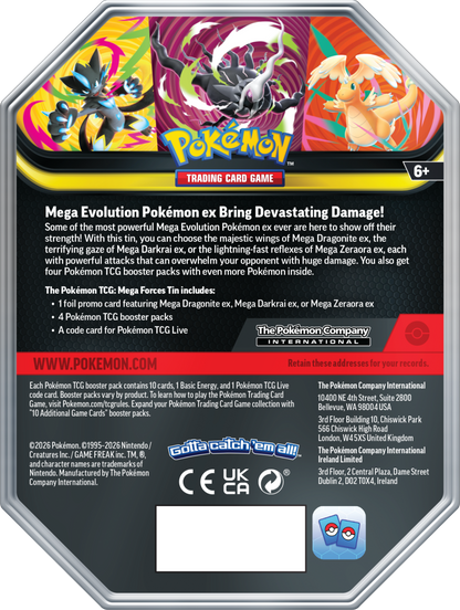 Pokémon TCG: Mega Forces Tin - Mega Darkrai ex