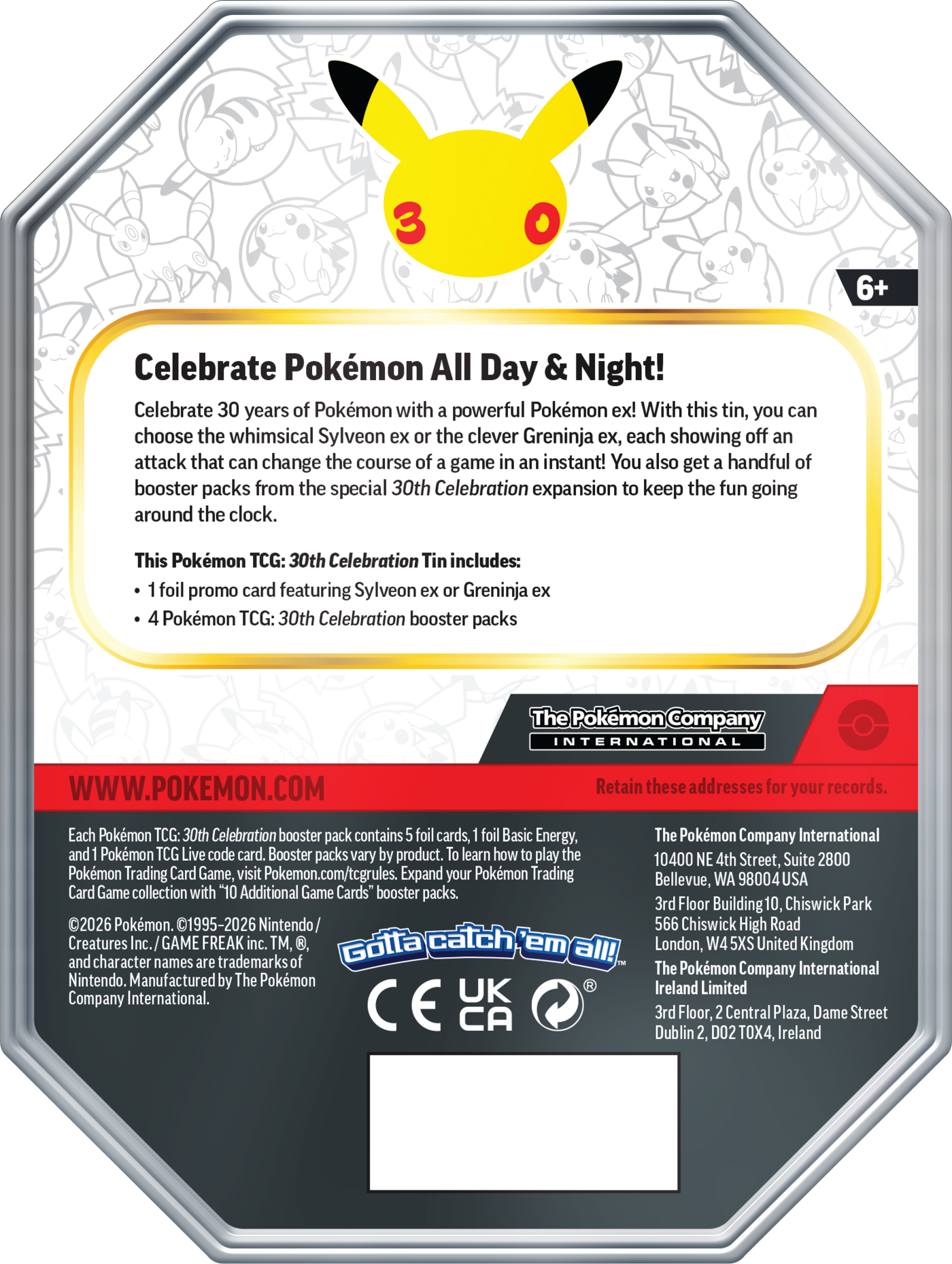 Pokemon TCG: 30th Celebration: Tin Greninja Ex