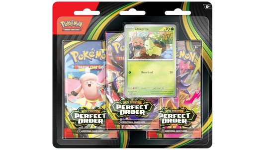 Pokemon TCG: Mega Evolution - Perfect Order - 3-pack Blister - Chikorita