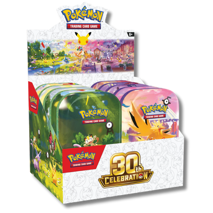 Pokémon TCG: 30th Celebration Mini Tin - MIX Display (10)