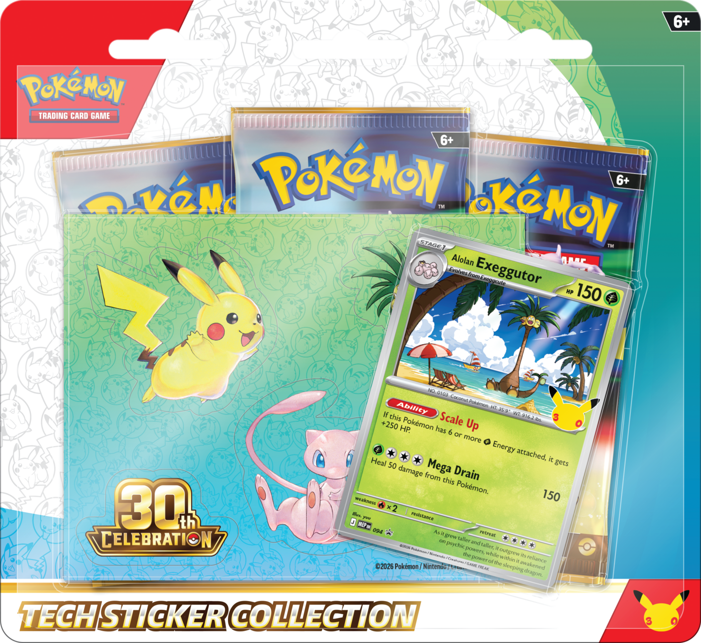 Pokémon TCG: 30th Celebration – Tech Sticker Collection Alolan