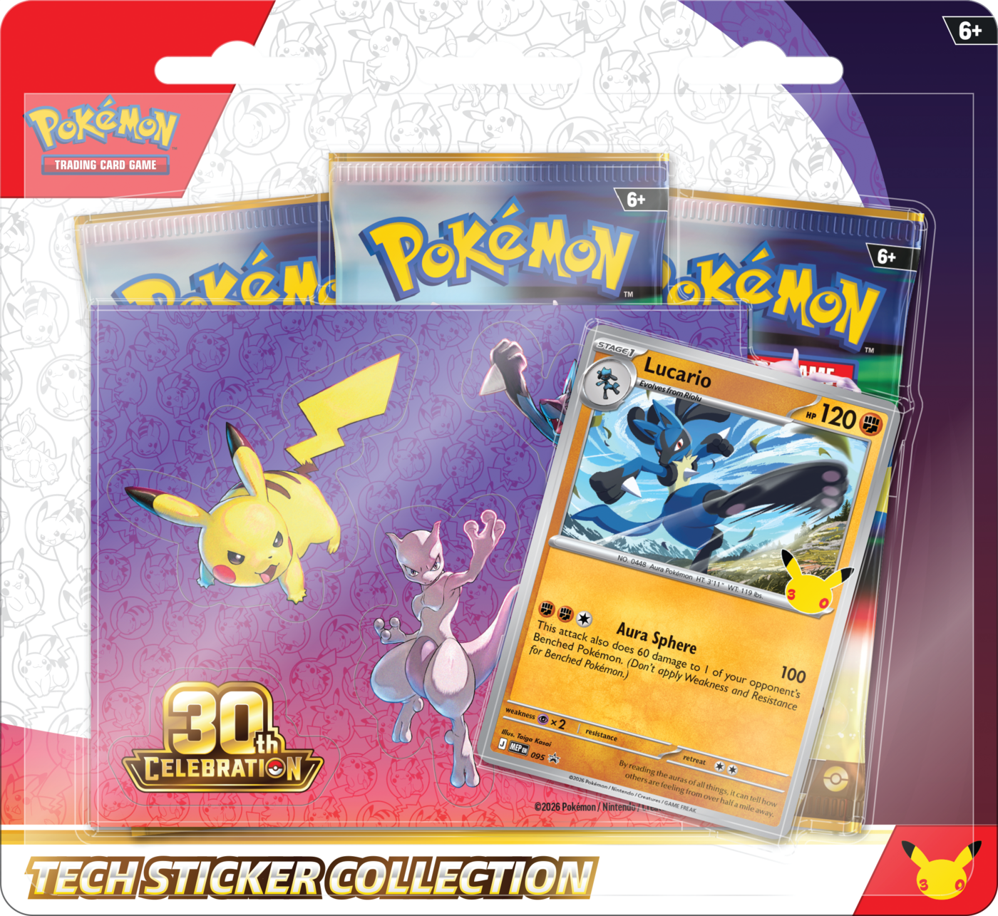 Pokémon TCG: 30th Celebration – Tech Sticker Collection Lucario