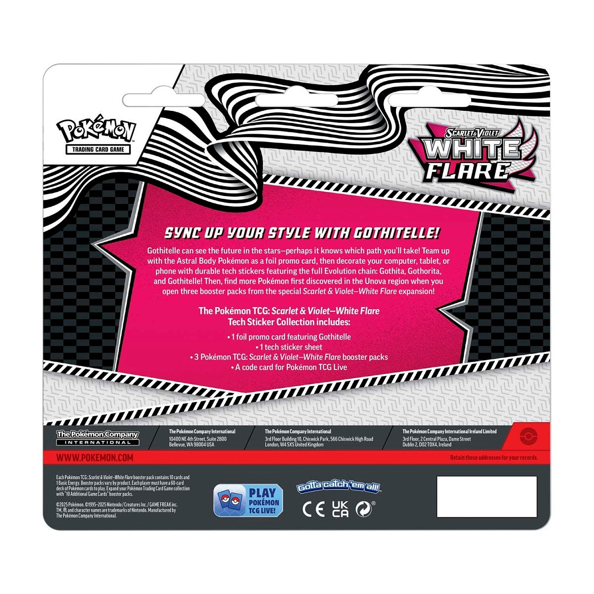 Pokemon TCG Scarlet & Violet - Black Bolt - Gothitelle Tech Sticker Collection