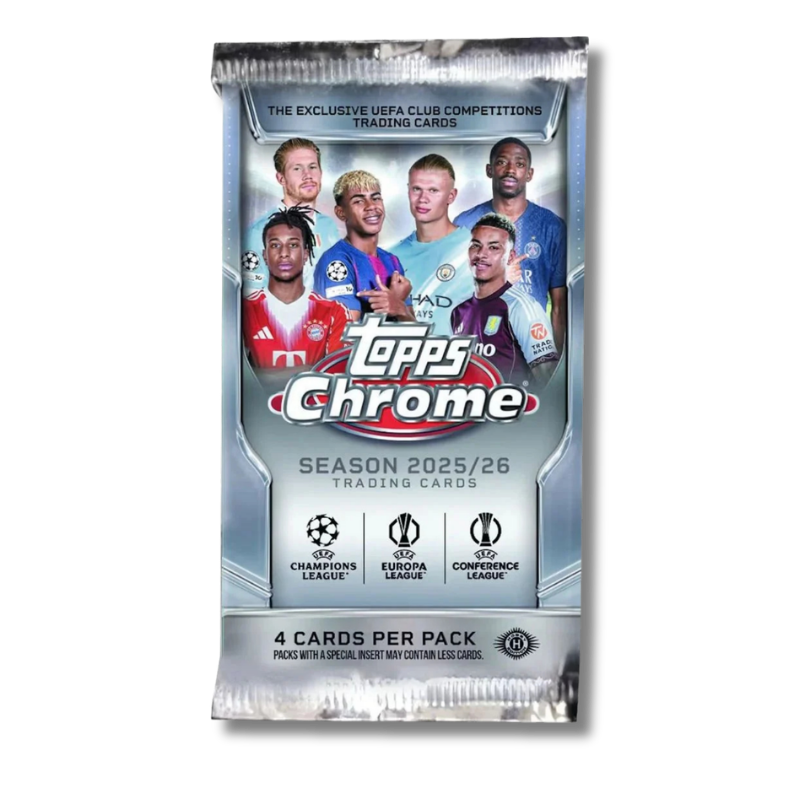 Topps Chrome UEFA 2025/26 Club Competitions Soccer Hobby Box