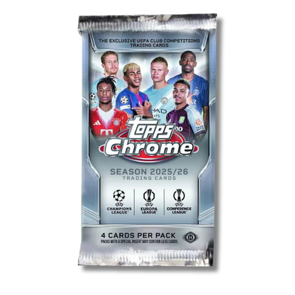 Topps Chrome UEFA 2025/26 Club Competitions Soccer Hobby Box