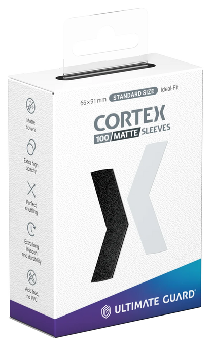 Ultimate Guard Cortex Sleeves Matte Standard Size (100) - Black
