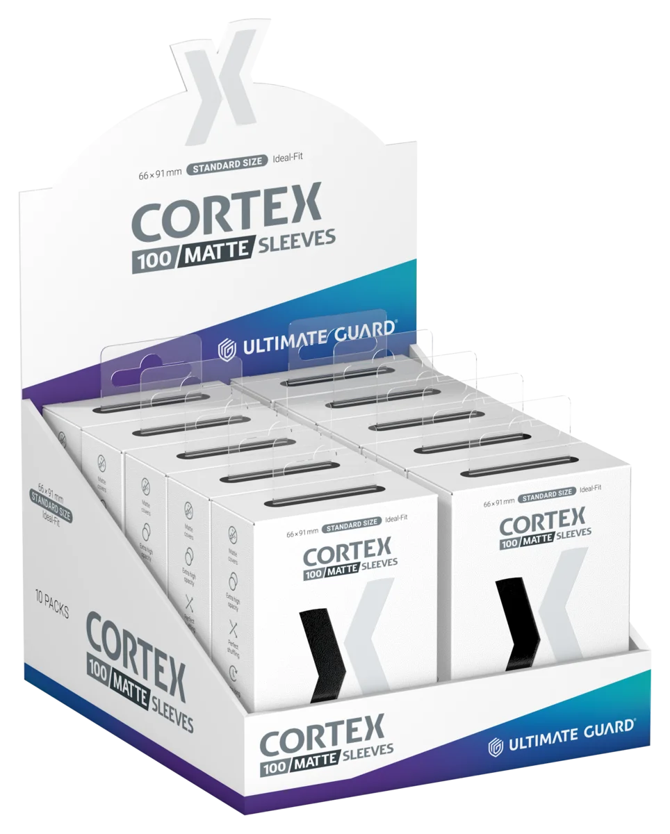 Ultimate Guard Cortex Sleeves Matte Standard Size (100) - Black