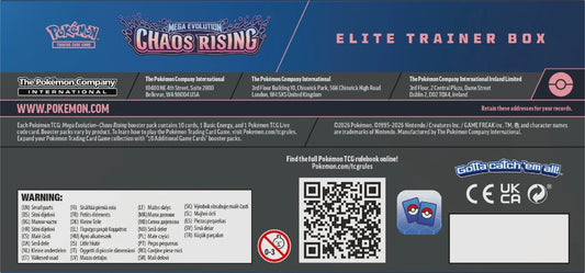 Pokémon TCG: Mega Evolution - Chaos Rising Elite Trainer Box