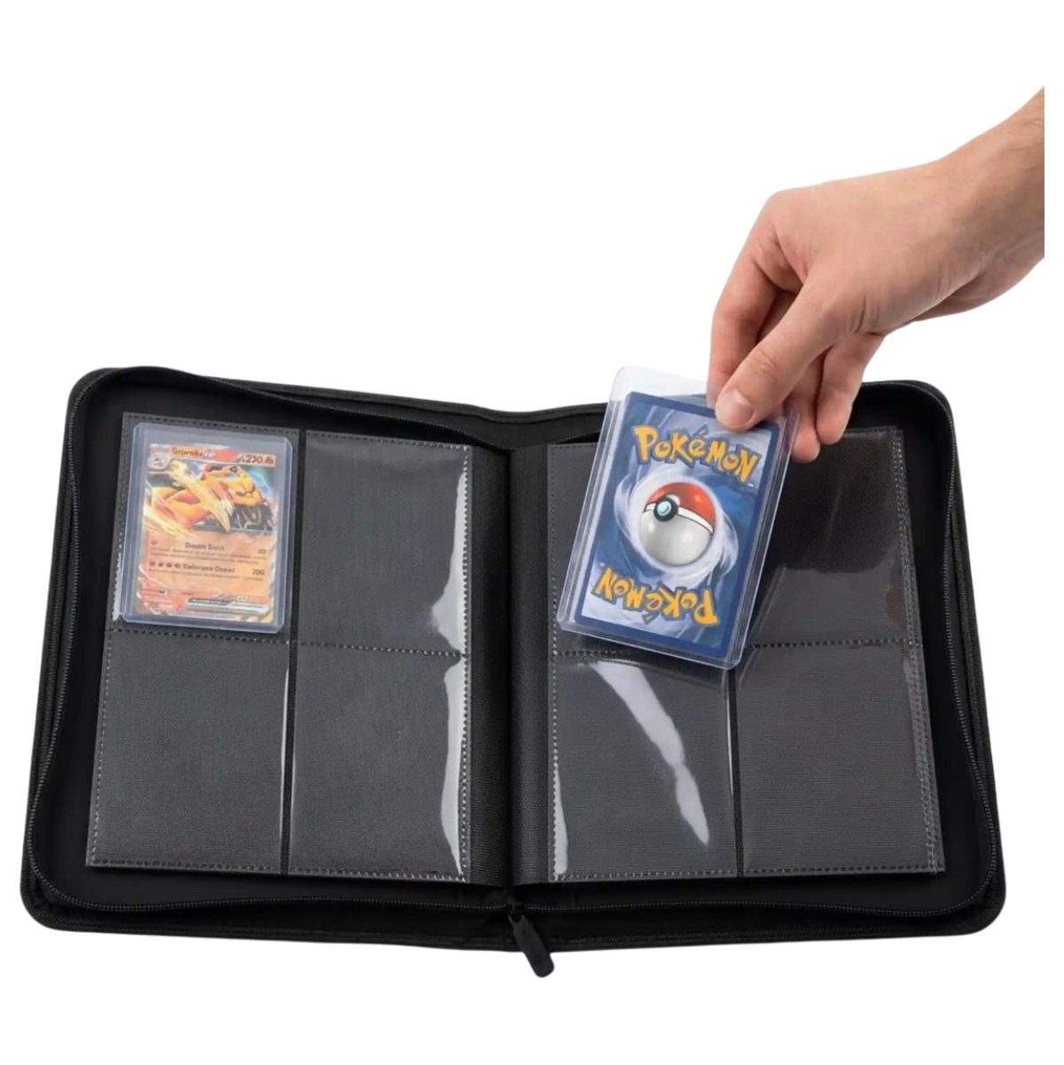 4-Pocket Toploader Binder Black