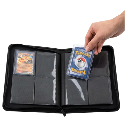 4-Pocket Toploader Binder Black