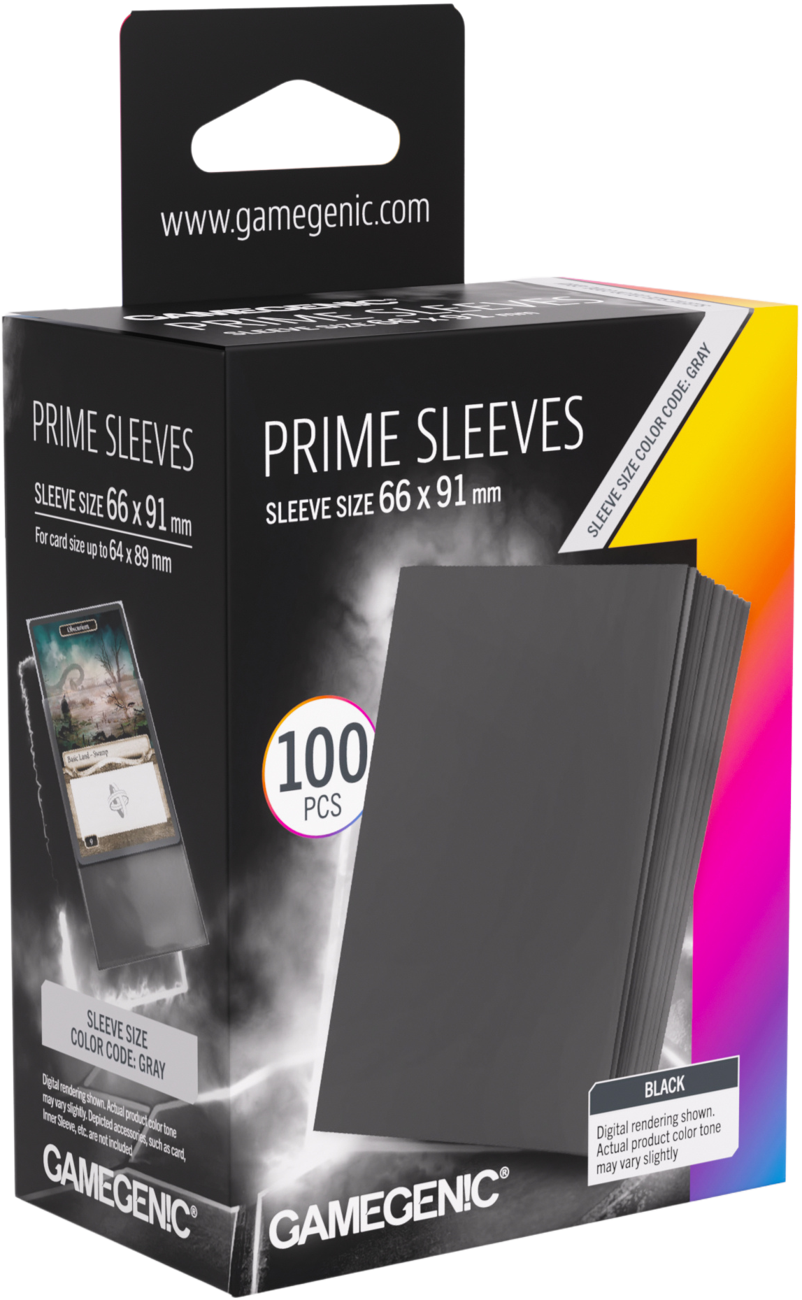 Prime Sleeves Black 66x91