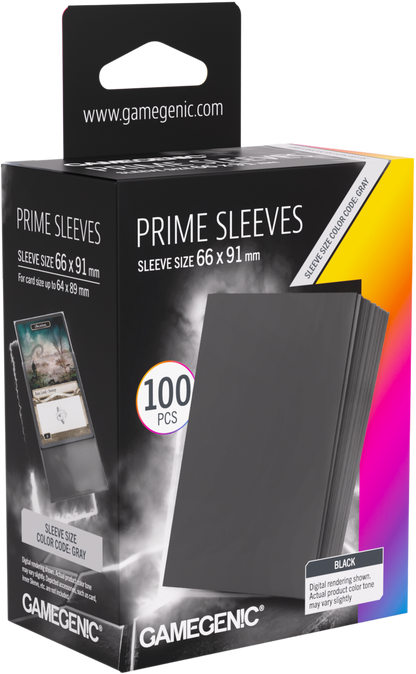 Prime Sleeves Black 66x91