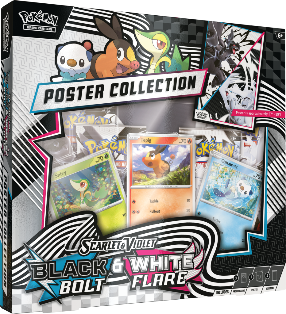 Pokemon TCG Scarlet & Violet - White Flare & Black Bolt - Unova Poster Collection