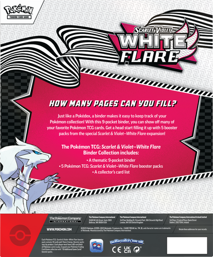Pokemon TCG: Scarlet & Violet - White Flare - Binder Collection - Reshiram