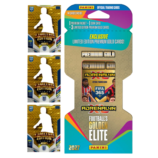 FIFA 365 Adrenalyn XL 2027 TCG - Premium Gold Blister (14 Cards)