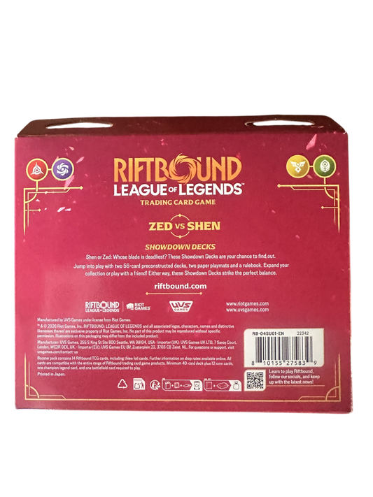 Riftbound: Vendetta – Showdown Decks: Zed vs Shen