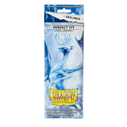 Dragon Shield Standard Perfect Fit Sealable Sleeves - Clear (100 Sleeves)