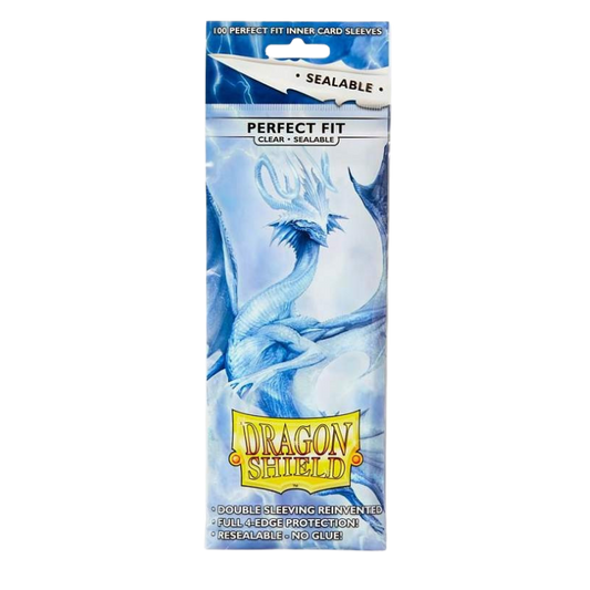 Dragon Shield Standard Perfect Fit Sealable Sleeves - Clear (100 Sleeves)