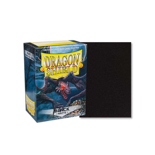 Dragon Shield Standard Sleeves - Matte Black (100 Sleeves)